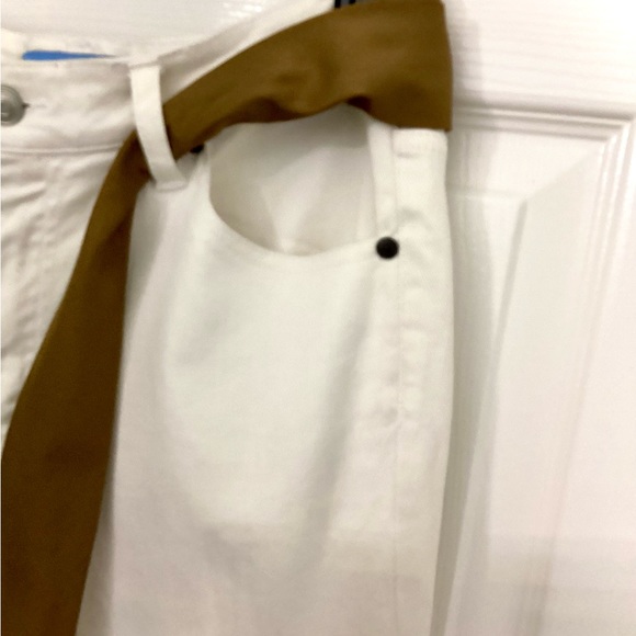 White Denim Tailor Capri’s with Satin sash & Satin Bows - Picture 10 of 16